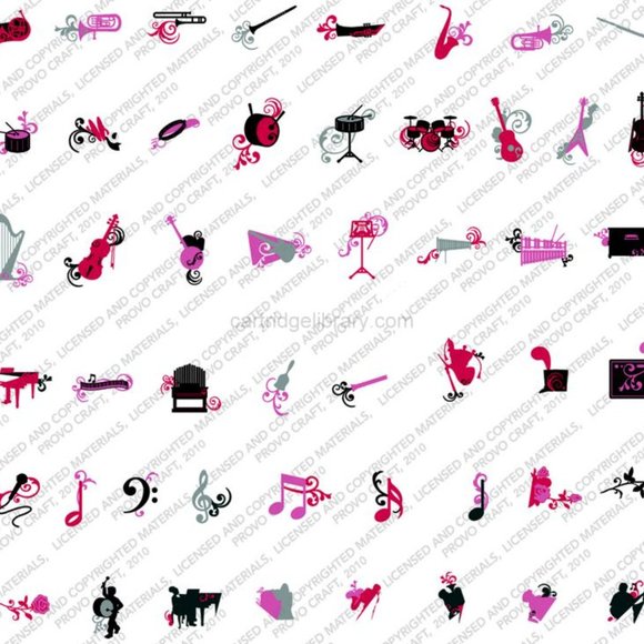 Cricut QUARTER NOTE (musical instruments) shape - Picture 3 of 11